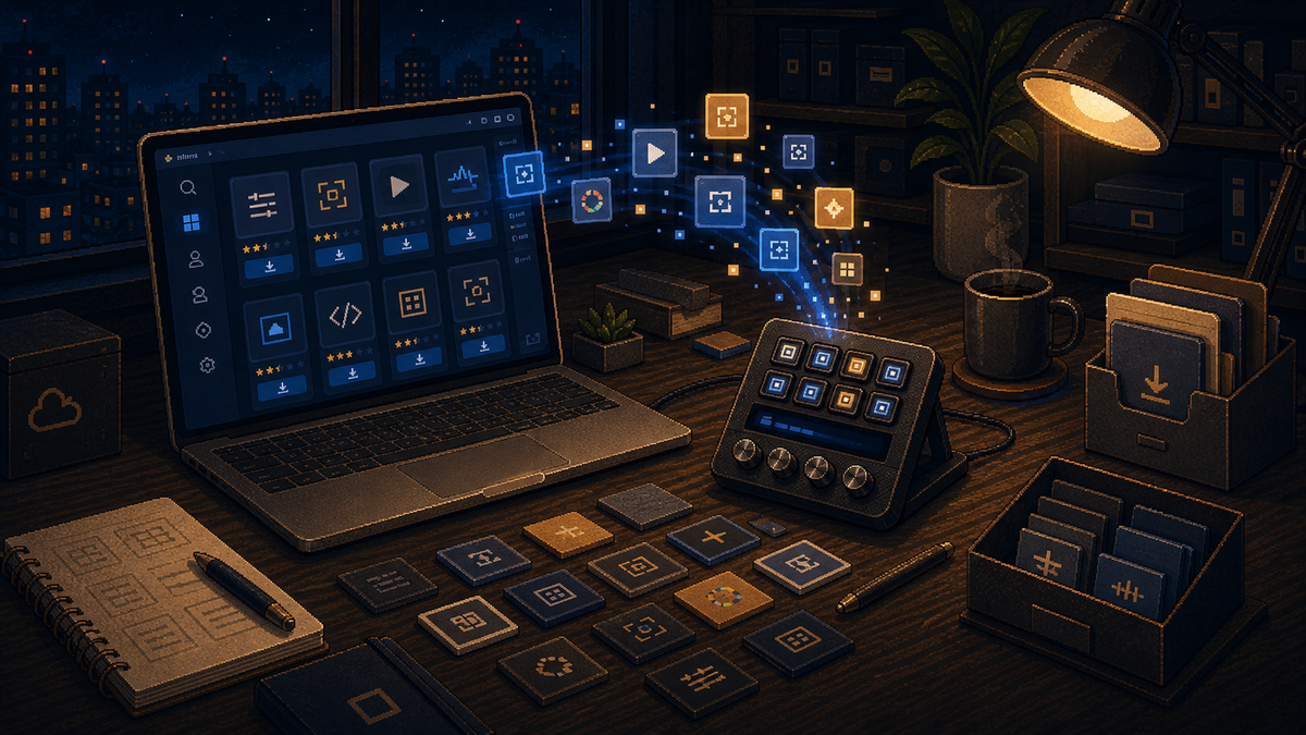 Rhythm Deck Plugin Center launch visual