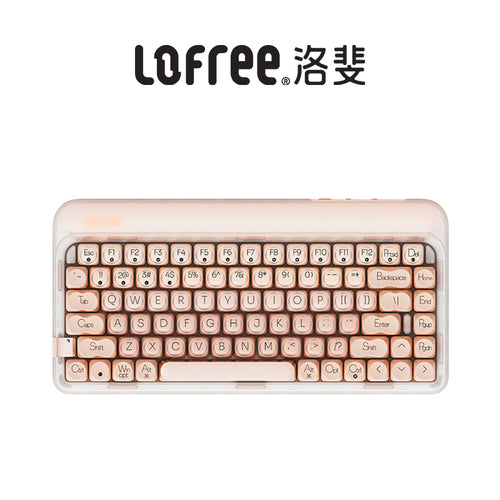 Lofree Pink 84Key Wireless Mechanical Keyboard | Cute Round Keys | 2.4G/BT5.3/Type-C | MY Warranty (Copy)