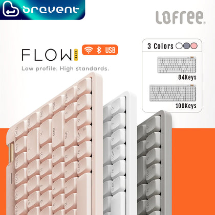 Flow Lite84/100 Low-profile Mechanical Keyboard | 2.4G/BT5.3/Type-C | MY Warranty