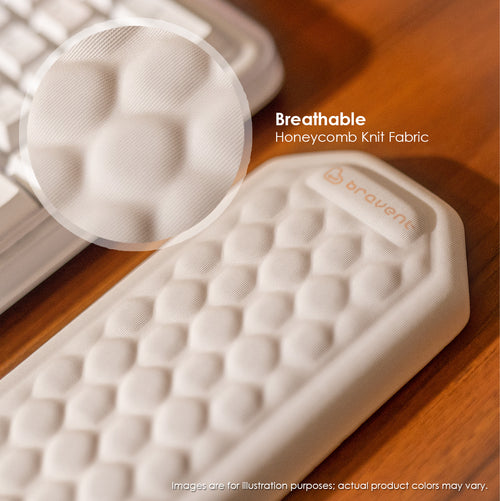 Bravent™ Aero-Cusion - Memory Foam Ergonomic Keyboard Wrist Rest