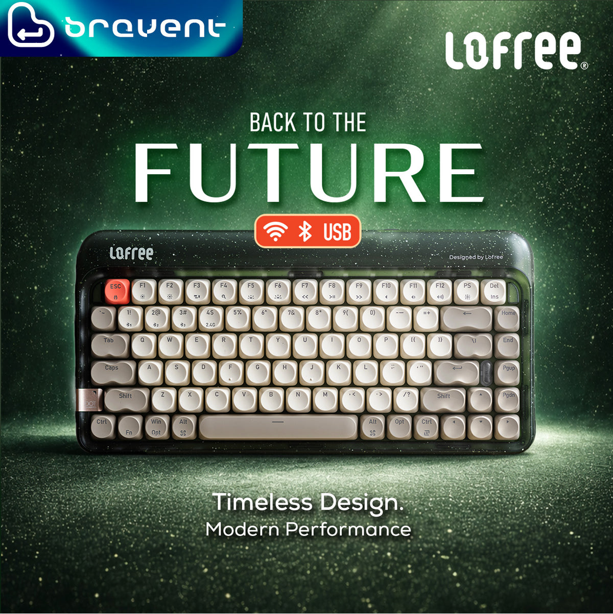 Lofree Return 84-Key Wireless Mechanical Keyboard 75% 2.4G/BT5.3/Type-C 1000Hz MY Warranty