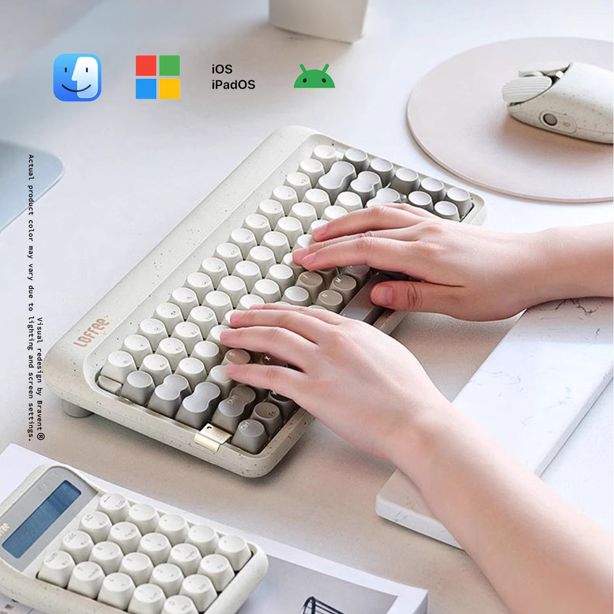 Lofree ZERO ARTZ 84 Keys Mechanical Keyboard Hot Swap Bluetooth 2.4G Type-C