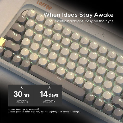 Lofree ZERO ARTZ 84 Keys Mechanical Keyboard Hot Swap Bluetooth 2.4G Type-C