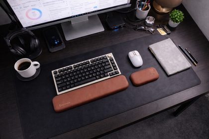 Bravent® 3in1 Desk Mat Set | Keyboard & Mouse Wrist Rest | Work & Gaming Desk Setup
