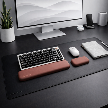 Bravent® 3in1 Desk Mat Set | Keyboard & Mouse Wrist Rest | Work & Gaming Desk Setup