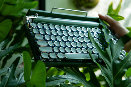 Wireless Keyboard – Bluetooth + Type-C | Typewriter Style, Mechanical Feel