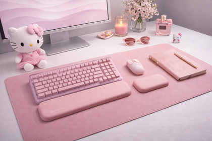 Bravent® 3in1 Desk Mat Set | Keyboard & Mouse Wrist Rest | Work & Gaming Desk Setup