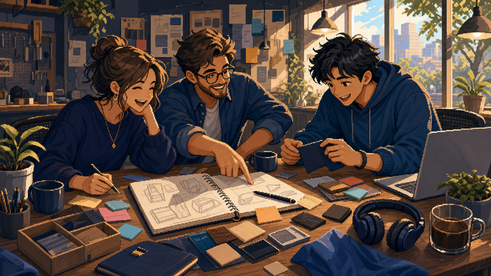 Illustrated Bravent creators story visual